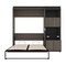 Bestar Orion Full Murphy Bed and Shelving Unit with Fold-Out Desk (89W), Bark Gray & Graphite 116865-000047 - alternate 9